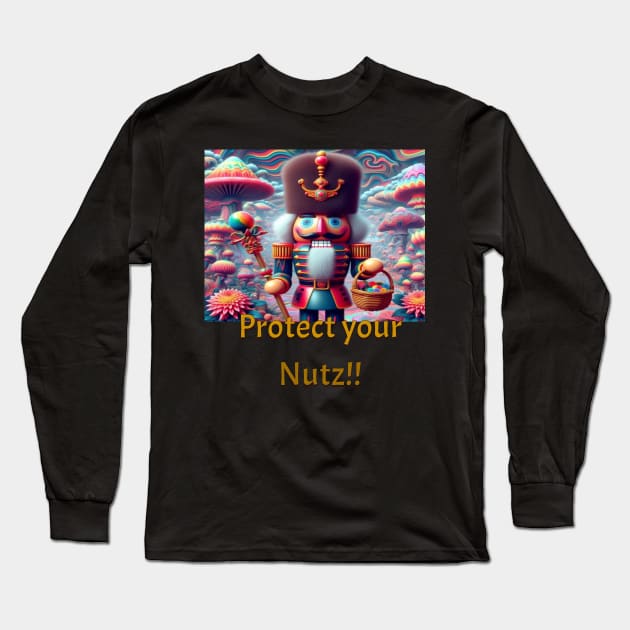 Protect your nutz Long Sleeve T-Shirt by Out of the world